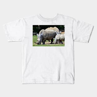 Southern White Rhino Rhinoceros Kids T-Shirt